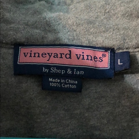 Vineyard Vines Shep Shirt, Pink/Gray, Sz Large - Picture 3 of 4